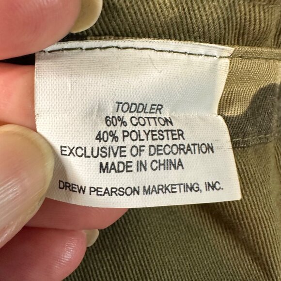 Camo Toddler Boys 3T Long Sleeve Hunting Shirt & Reversible Bucket Hat Adorable - Picture 7 of 12